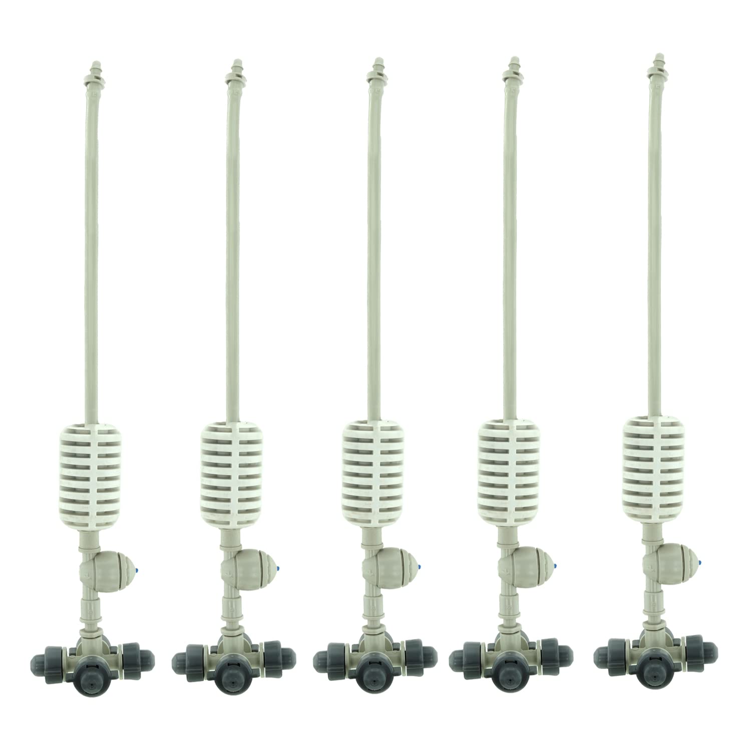 4-Way Hanging Fogger Assembly Complete with Anti-Drip Valve, Grey - 28 LPH (4MM) (Pack of 5)