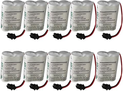10-Pack 3HAC051036-001 3.6V 7200mAh Non-Rechargeable Battery Power for ABB Robot IRB120 etc