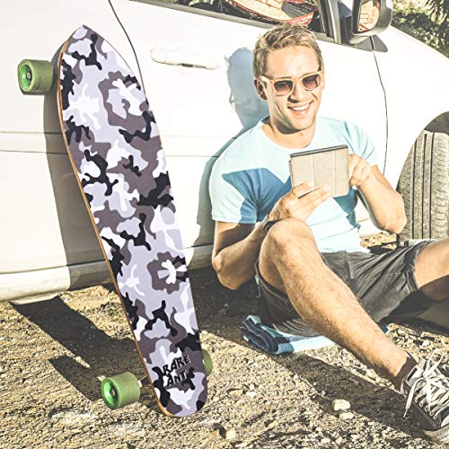 CLISPEED Fita de Aderôncia Do Skate Bolha Livre á  Prova D 'água Preto Anti Derrapante Griptape par