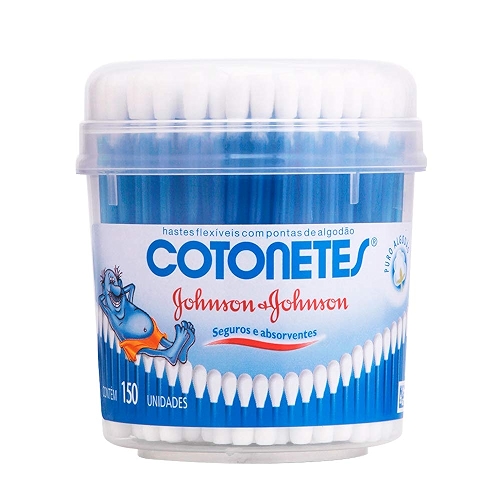 Cotonetes Hastes Flexíveis Pote 150un