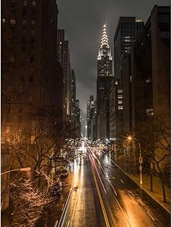 ArtDirect Chrysler Building in New York city Art Print Poster by Frank, Assaf - Ready for Framing with Customization Sizes 8x10, 11x14, 15x20, 24x32, 36x48, and 45x60 Inches (58_AF20160116-023C01)