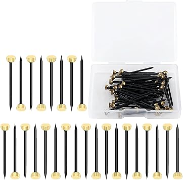Picture Hanging Nails, Brass Head Heavy Duty Picture Nails for Photo Frames