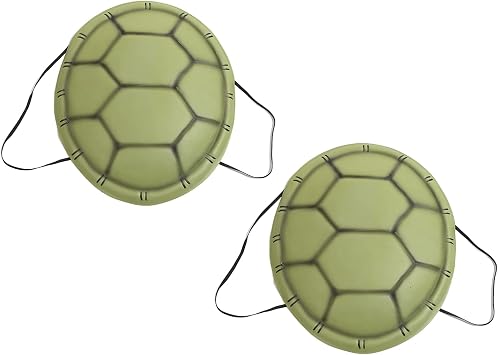 2Pcs Halloween Turtle Shell Costume, Simulation Turtle Shell Backpack, Fake Turtle Shell Cosplay Props for Animal Cosplay Halloween PartyTurtle Shell Costume