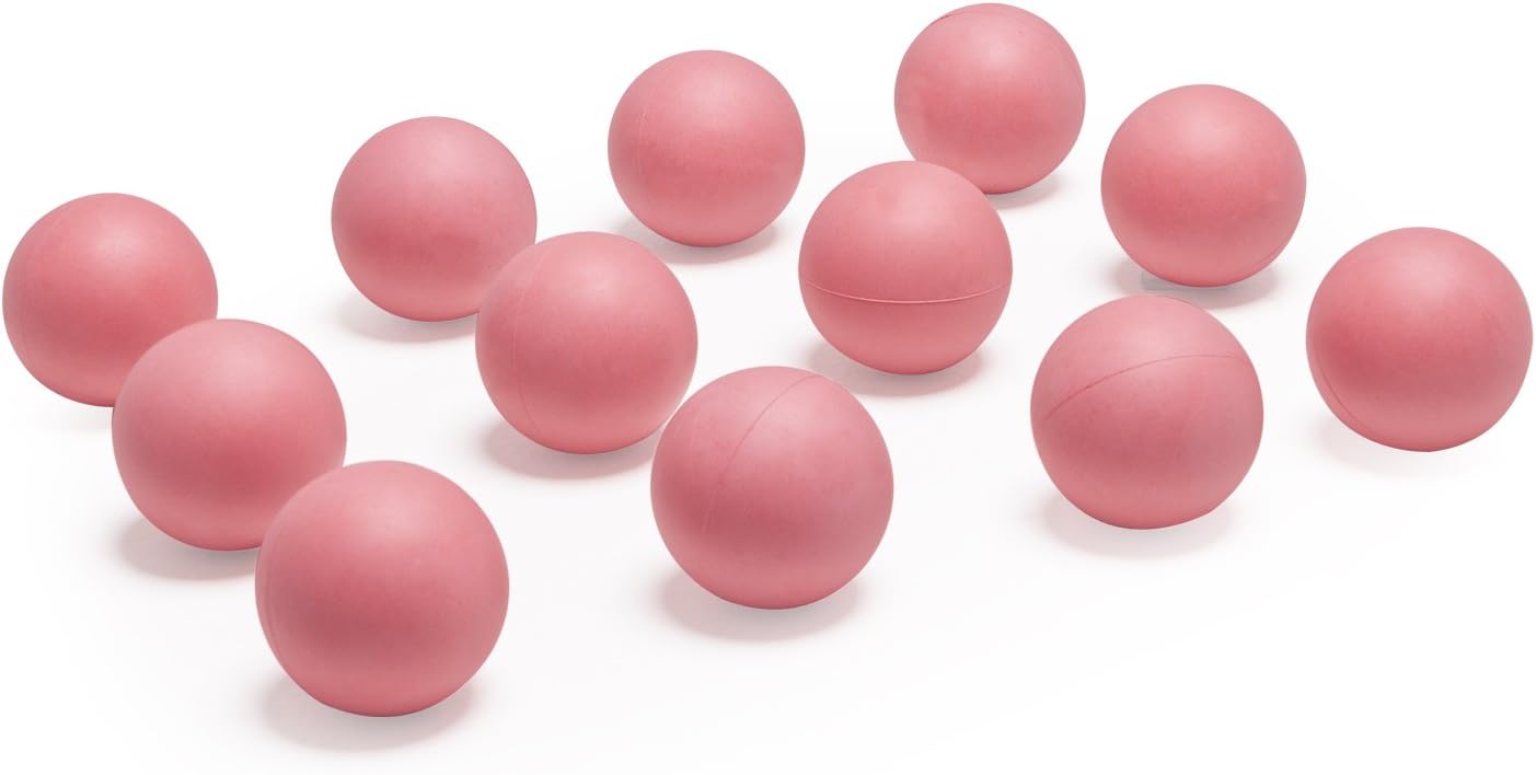 Champion Sports Sponge Lacrosse Balls: Soft Touch for Professional, College and Grade School Indoor Outdoor Training and Practice - 12 Pack, Pink-Sponge : Sports & Outdoors