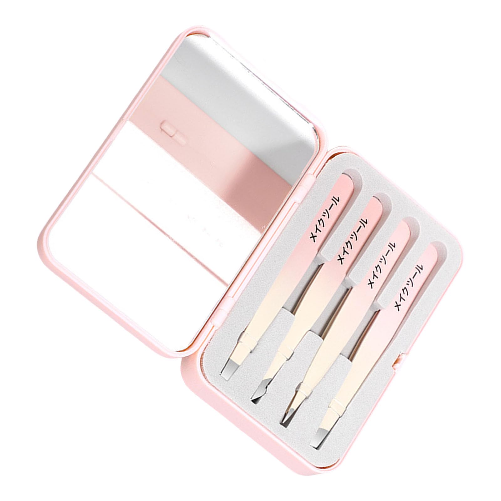 4Pieces Stainless Steel Tweezers for Women Facials Hair, Precisions Tweezers for Ingrown Hair Removal Eyebrow Stainless Steel for Women Facials