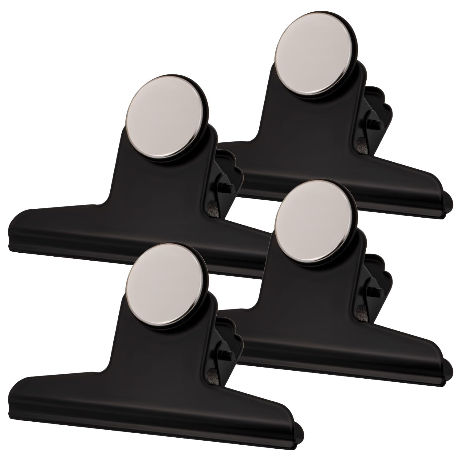 Extra starke magnetische Clips für Kühlschrank, starke Kühlschrankmagnete, robuste Kühlschrankmagnete, Clip-Magnete für Klassenzimmer, Whiteboard, Büro, Foto, Schließfach, 4 Stück