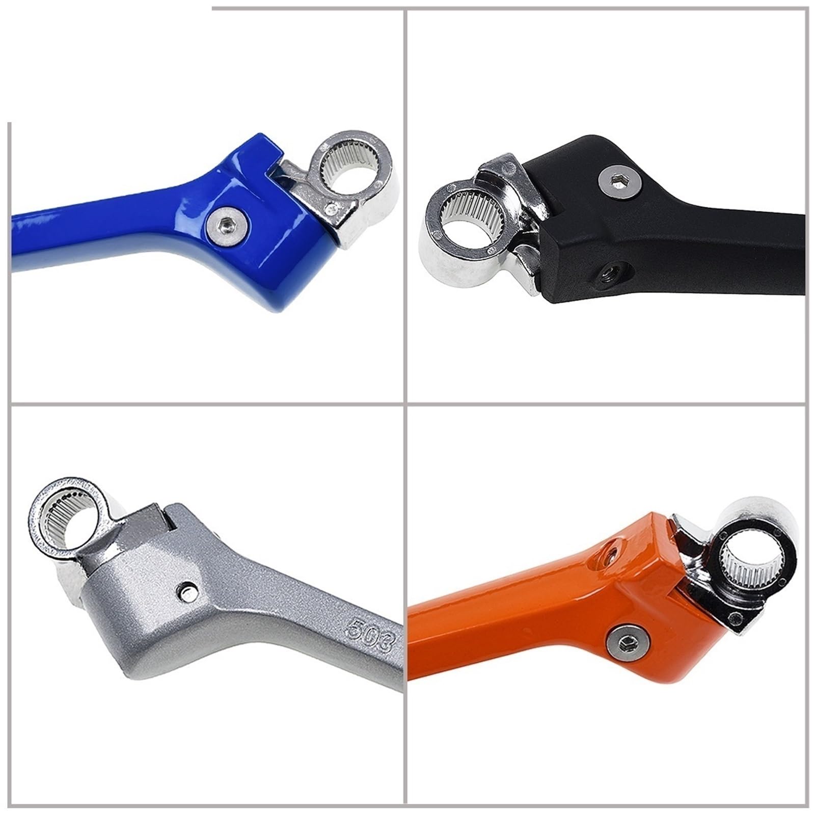 Pedivella Accensione Moto Adatto per KTM 300EXC 250 350 400 450 500 525 530 EXC EXC-F XC XCF XCW XCW-F SX SX-F 1998-2019 Pedale di avviamento a pedale(503 Gray)