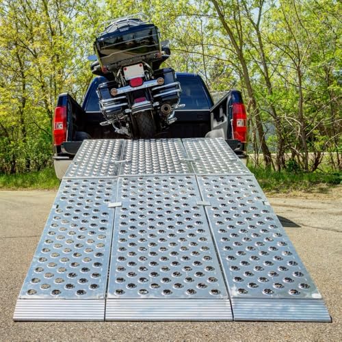 Rampa plegable de aluminio 8' para motos y cuatrimotos miniatura 3