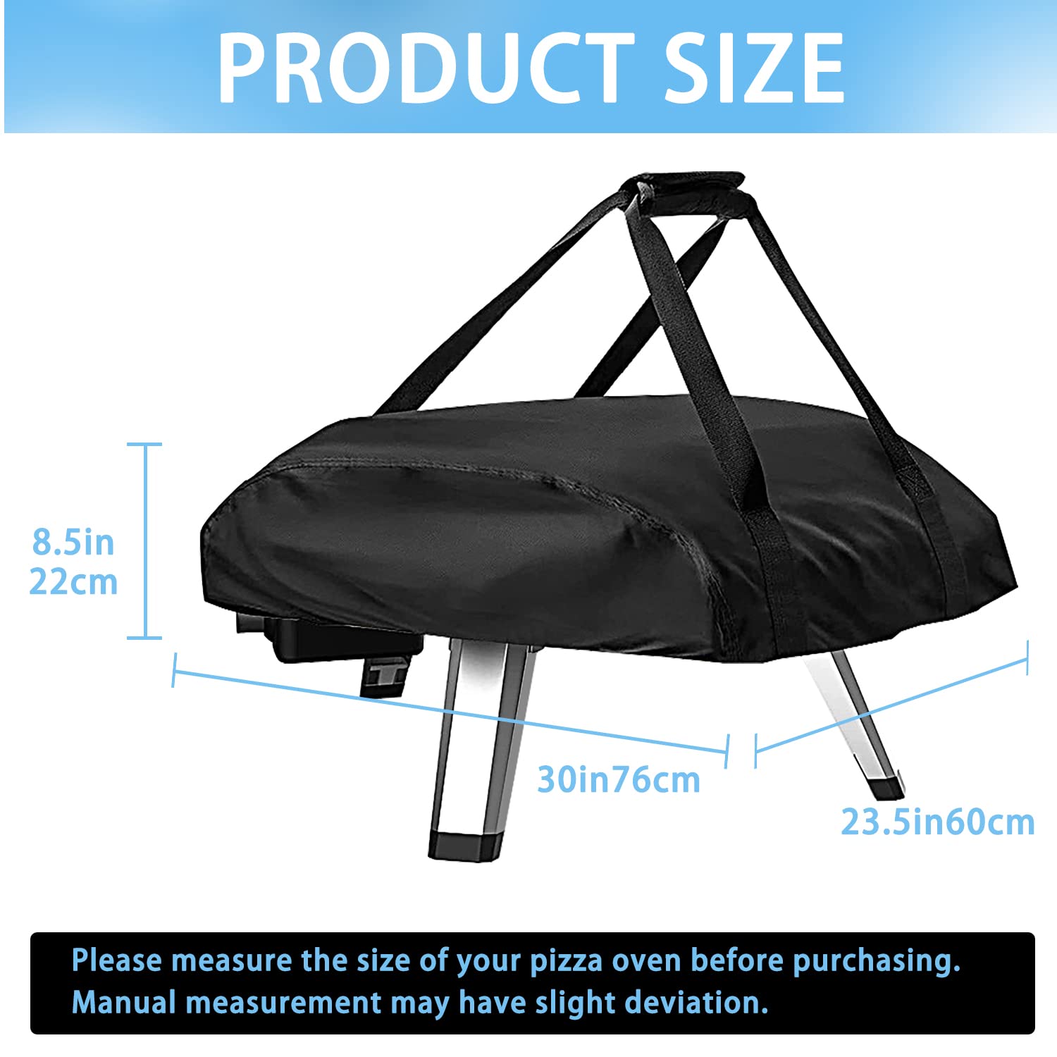 Copertura Per Forno Pizza Ooni Koda 16 - Tessuto Oxford 420D Impermeabile 83x52x34cm - Foto 9