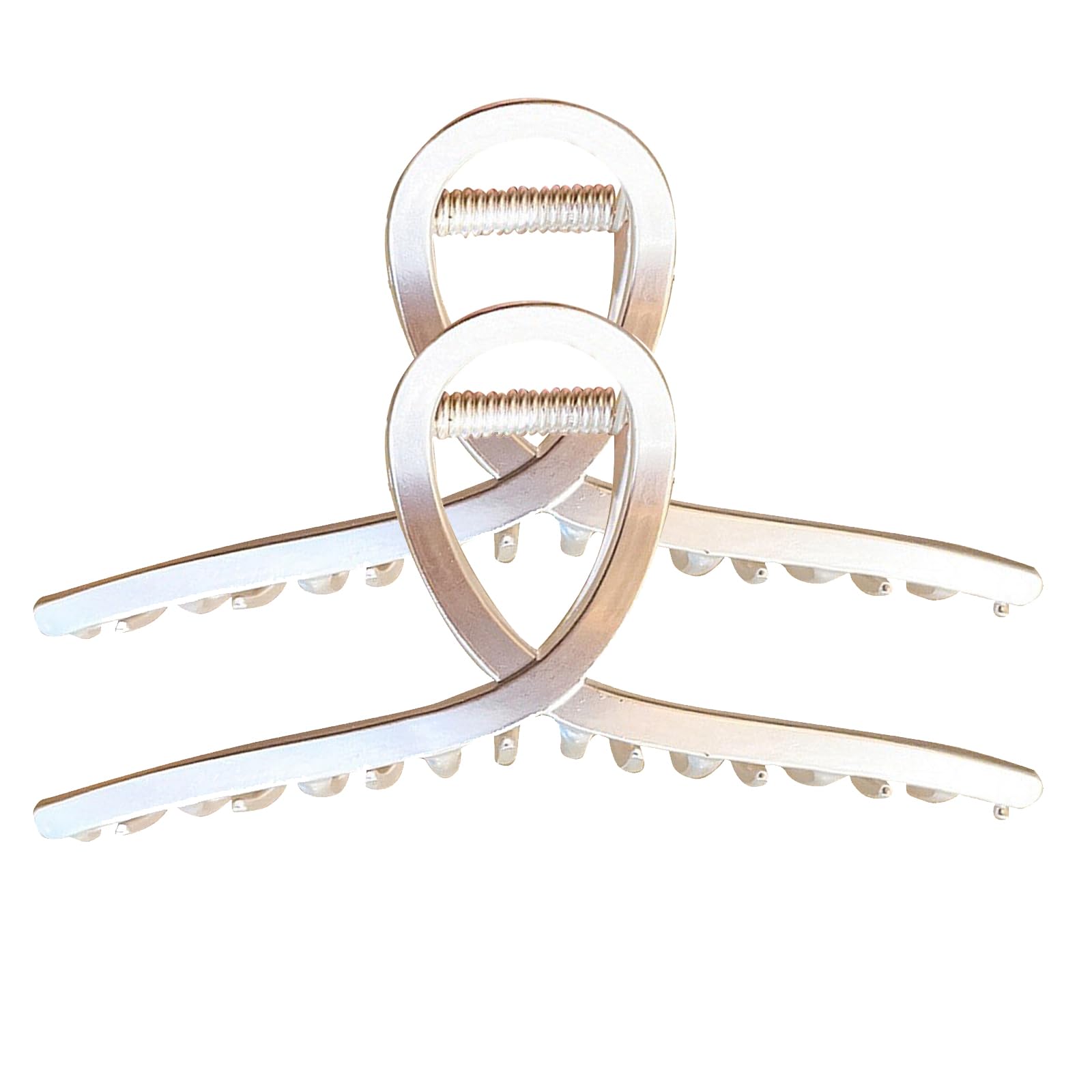 Large Shiny Metal Hair Claw Clips Strong Spring Tension Hair Jaw For Thick Hair Comb Good Clutches Barrette with Teeth Hair Updo Grip Clips Hair