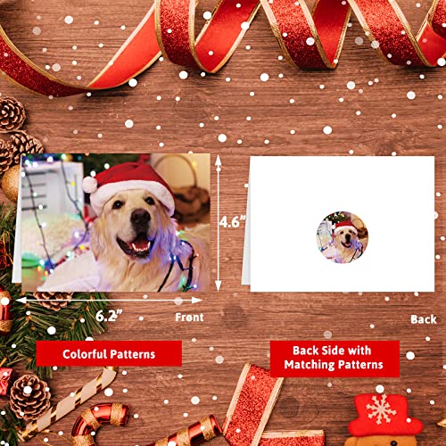 Fancy Land Dog Christmas Cards Assortment Holiday Greeting Card With Envelopes 24Pcs #TOP27