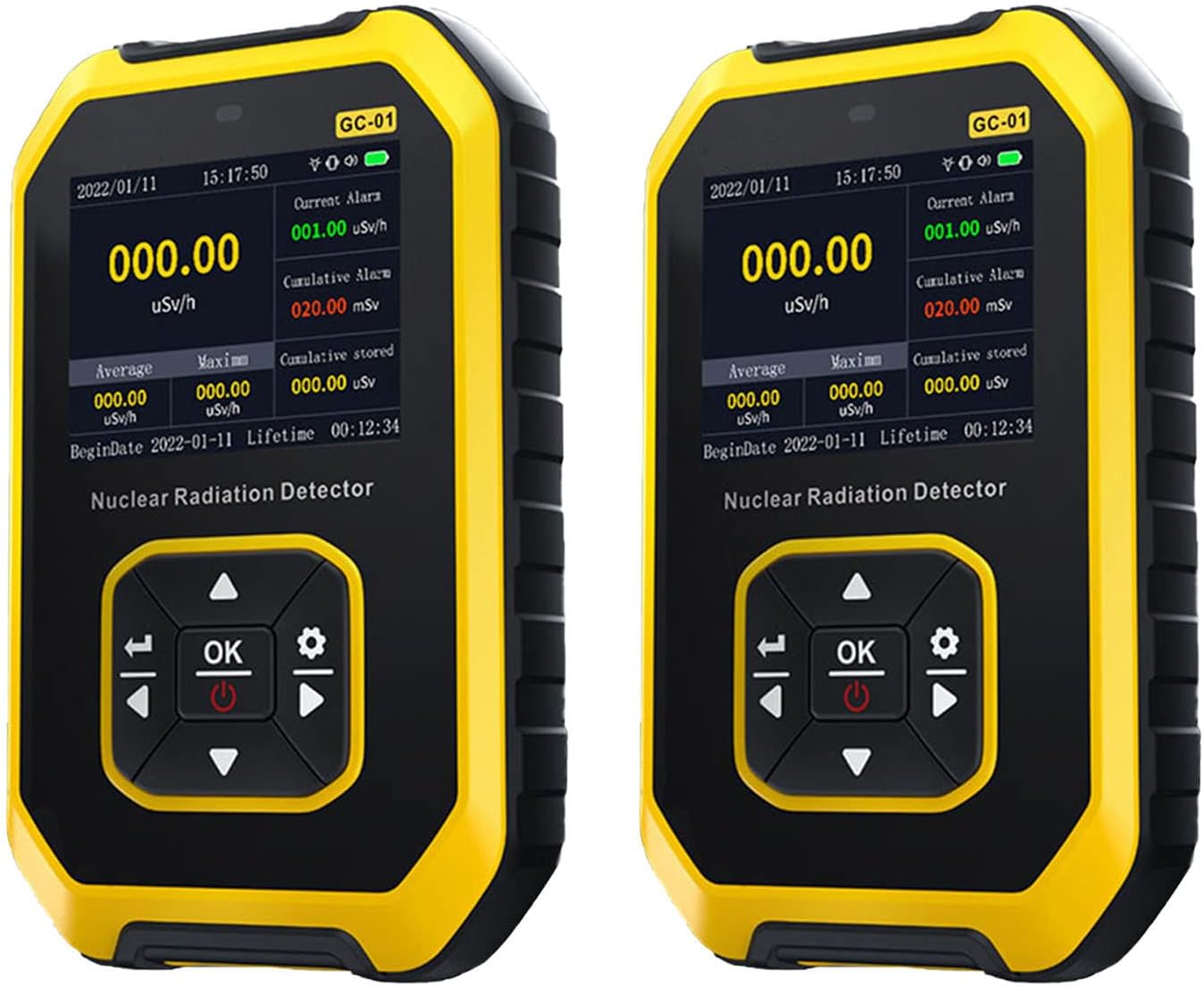 Professional Nuclear Radiation Detector Geiger Counter Portable Radioactive Meter