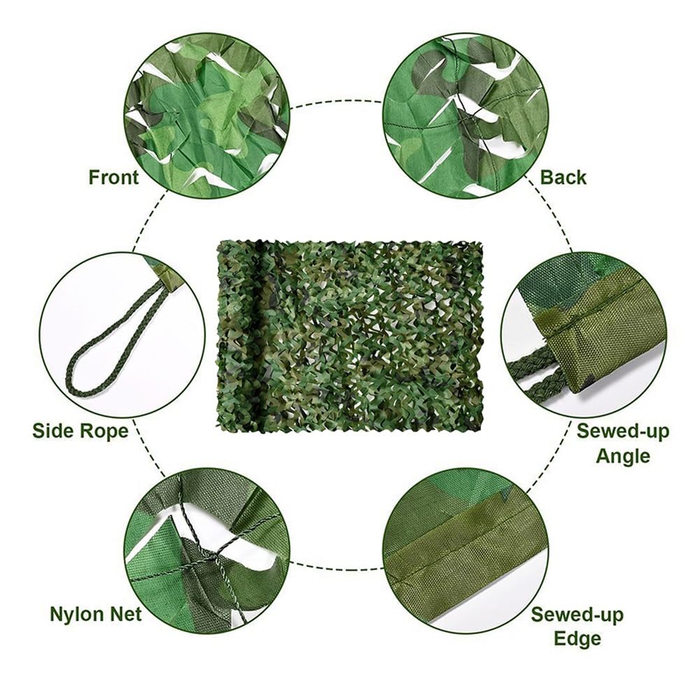 Henglong Camouflage Rete Mimeticà Verde Militare In Scala 1/16 Per Carri Armati RC Henglong - Accessorio Decorativo Decorazione Carro Armato Rc - Foto 3