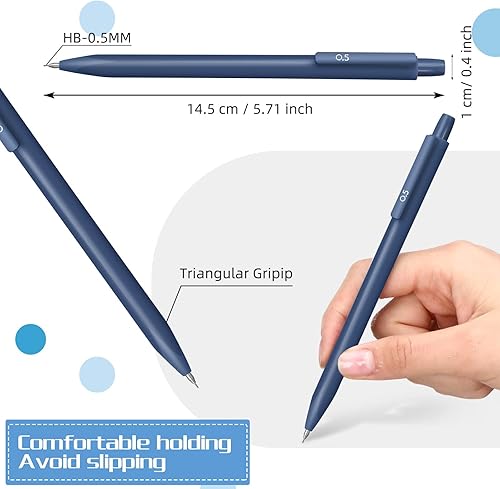 Miniatura 3 de Sabary 60 lápices mecánicos a granel de 0.020 in pastel con borrador, bolígrafos de color Morandi para escribir, dibujo, hogar, oficina, escuela