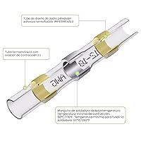 Vista 3 de 350 piezas de kit de conectores de alambre de sellado de soldadura, conectores de tope termorretráctiles, cableado impermeable marino, terminales