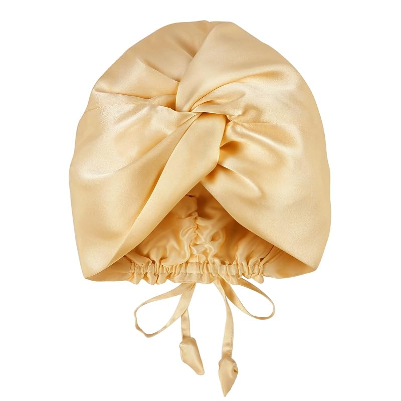 Touca de dormir OLESILK em seda Mulberry, 22 momme, ajuste por cordão
