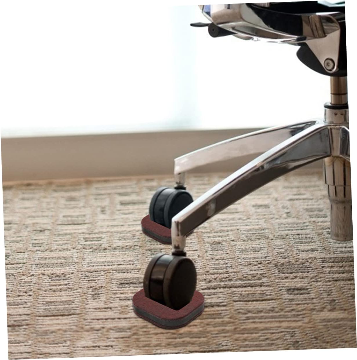 20pcs Felt Furniture Caster Cups Floor Protectors for Chair Legs Sofa and Wheelchairs Non- Pads for Hardwood and Tile Floors