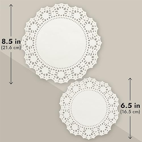 Miniatura 5 de Blonda de papel camino de mesa forro para cajas de pastel Blanco