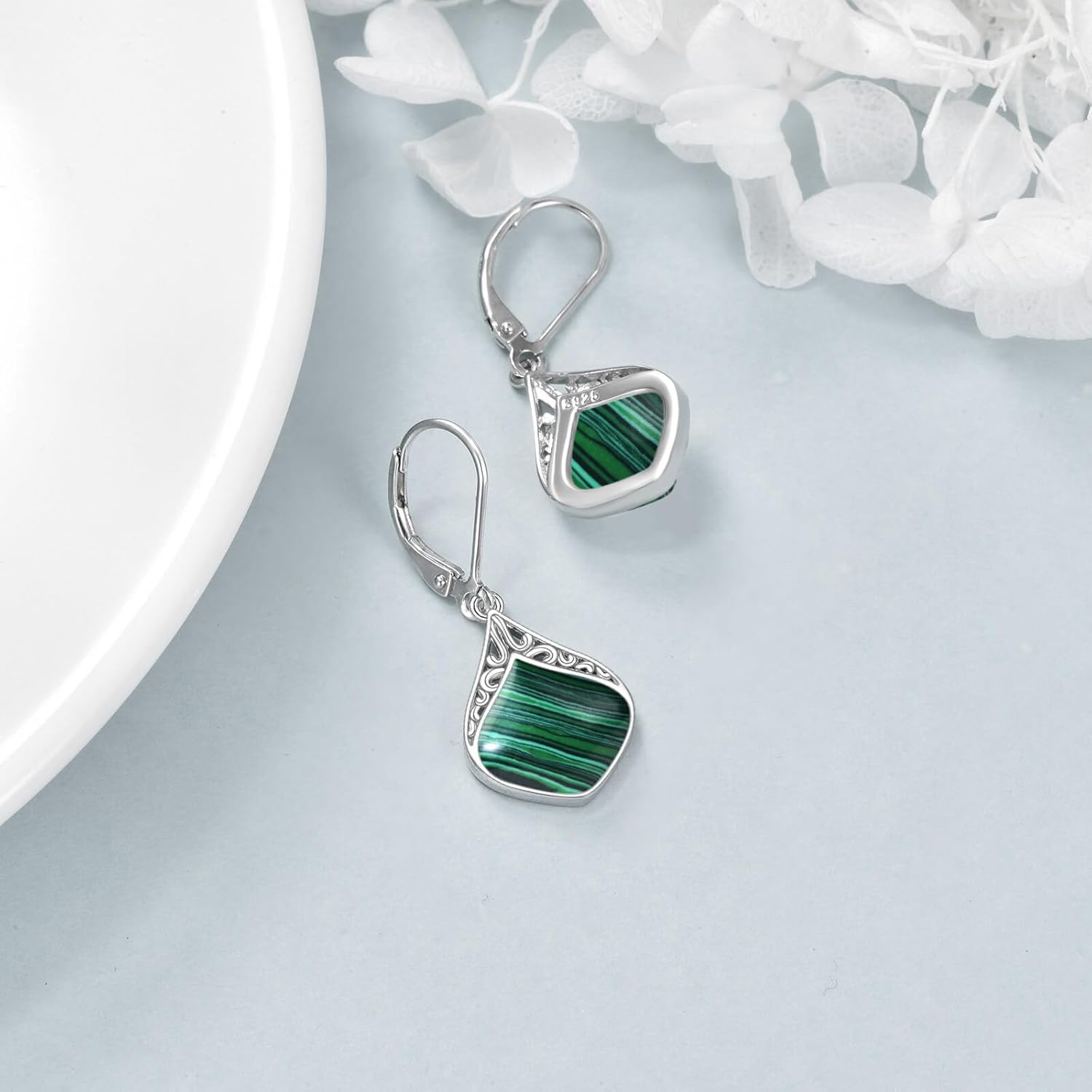 Teardrop Earrings Sterling Silver Filigree Irish Celtic Teardrop Drop Earrings Jewelry Gifts For Women - Image 4