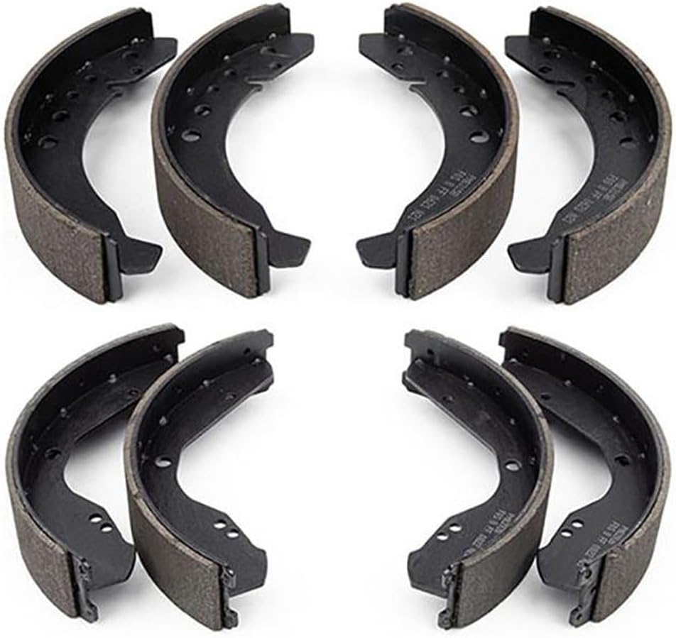 8PCs Drum Brake Shoes Set Front and Rear Replacement for Volkswagen Super Beetle 1.6L 1971 1972 1973 1974 1975 1976 1977 1978 1979