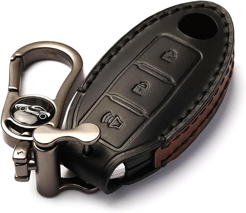 Funda para llavero de automóvil, funda suave de protección completa compatible con Nissan X-Trail Rogue Altima Quest Pathfinder Sentra Patrol CIMA