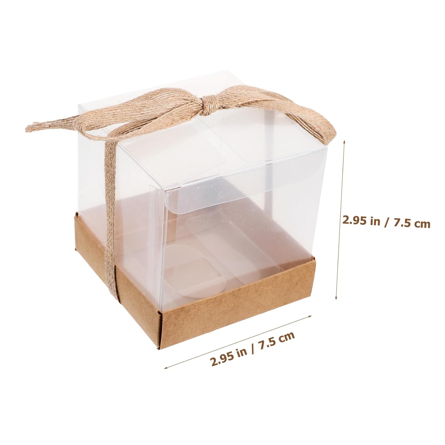 12Pcs Small Candy Boxes for Giving and Cake Packaging Wedding Storage Cases with Ribbon and Base for Party Favors and Special Occasions