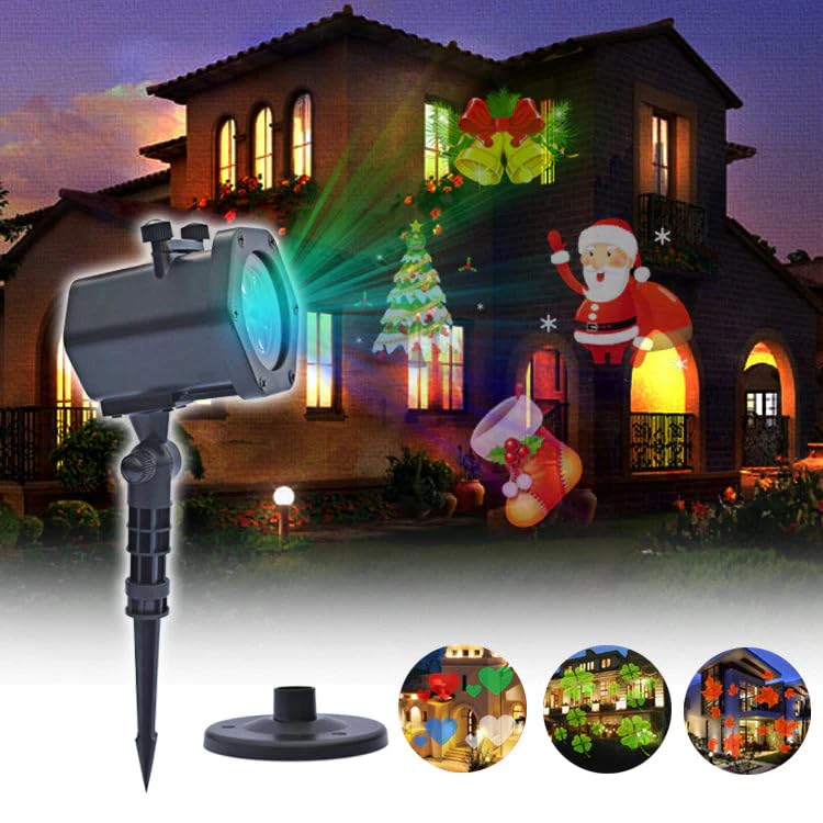Projector Light with 12 Patterns with UK Adapter, Black - Image 4
