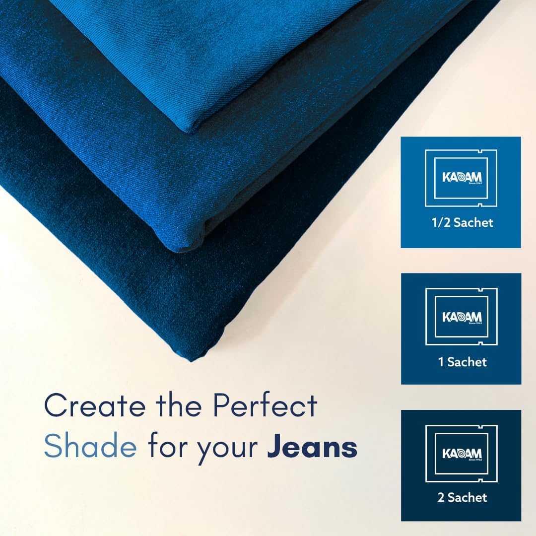 Pakka Rang Multicolor Pack | Jeans Black, Jeans Blue, Olive | 1 Sachets Each | 3 DyFix Color Fixer Sachets | Fabric Dye Colors | Permanent Colors for Fabrics