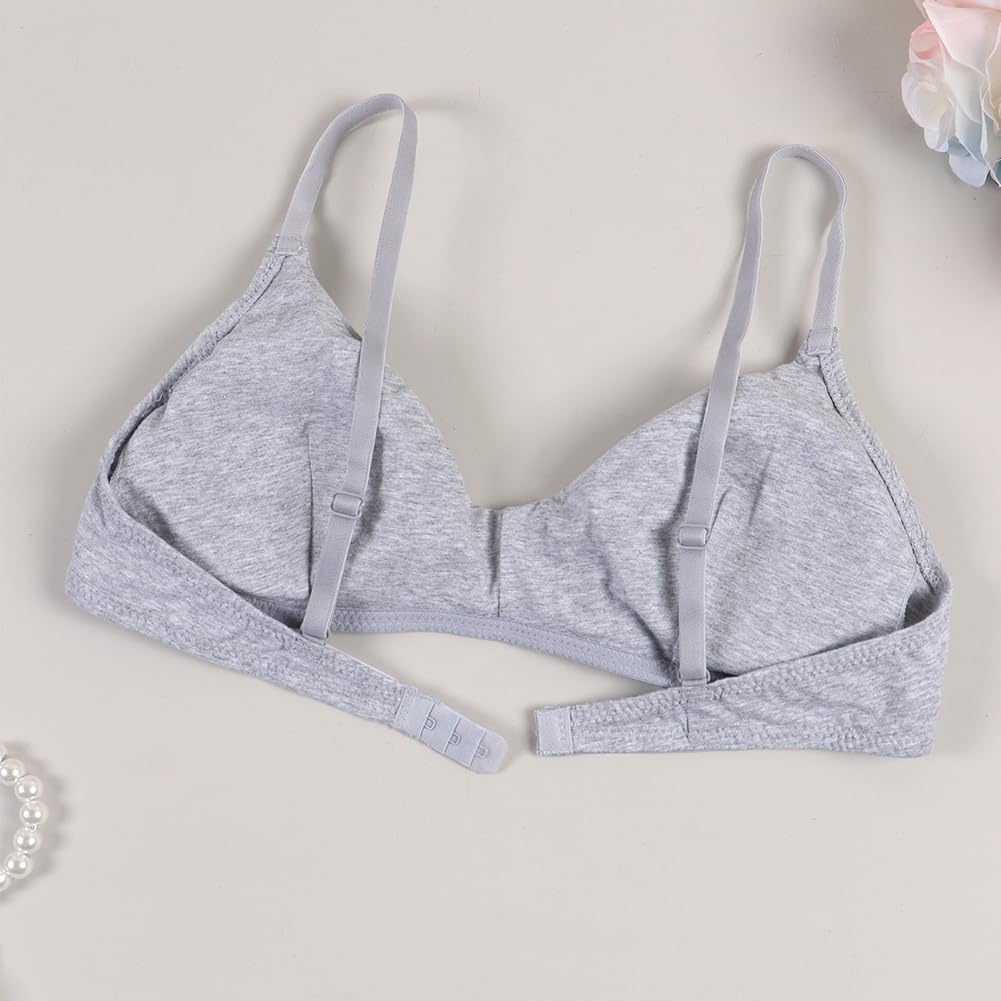 Women's Cotton Bralette Wireless Padded Bra V Neck Triangle Bralettes for Women - Image 5