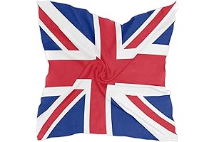 Union Jack Inspired Women's Silk Fashion Scarf: Timeless Style, Unmatched Versatility