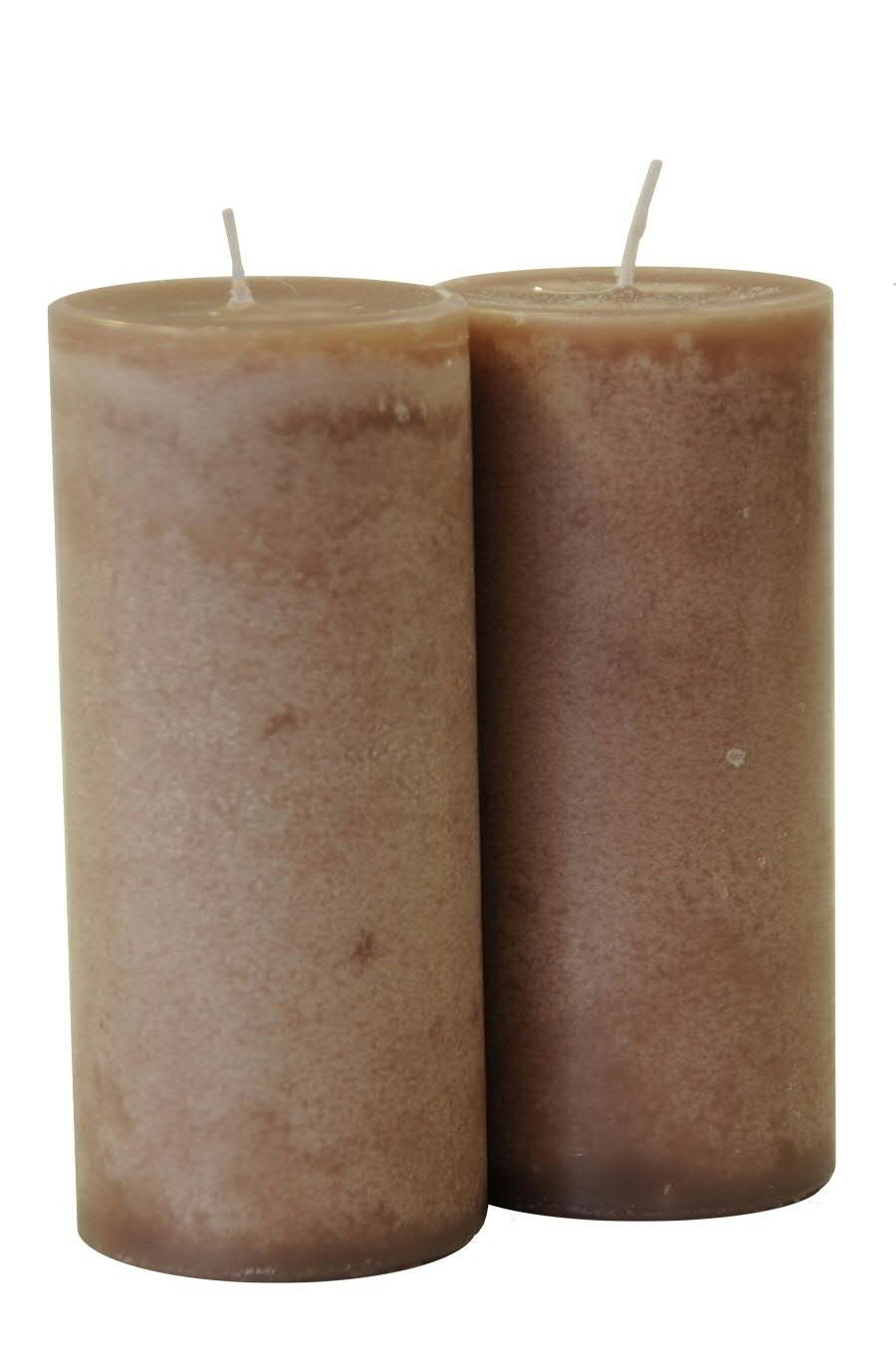 Candele per l'Avvento/candele a colonna/candele (Safe Candle) – Grande scelta – Corona dell'Avvento/ghirlanda di Natale/candele di Natale., grigio, XL & Breit: Höhe 18cm / Ø 8cm - 2 Stück
