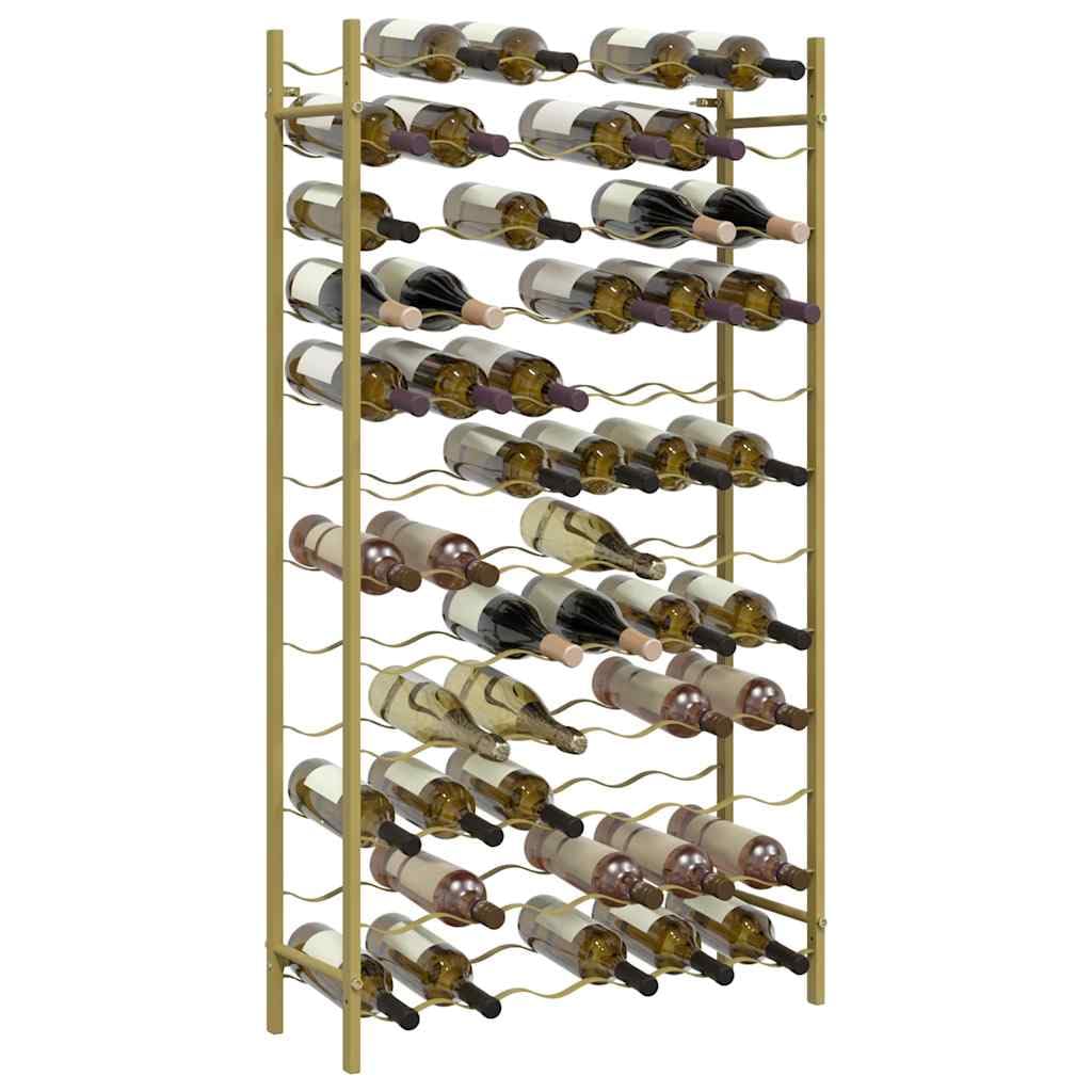 Weinregal für 72 Flaschen golden Metall mit 12 Ebenen, modernes Flaschenregal für Küche, Bar, Speisekammer, stabile Lagerung und stilvolle Aufbewahrung