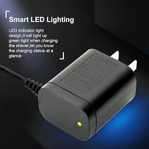 Miniatura 6 de Afeitadora eléctrica 4.3 V adaptador de alimentación para Philips Norelco oneblade cargador QP2520 compatible con QP252090 QP252070 QP252072 Cable