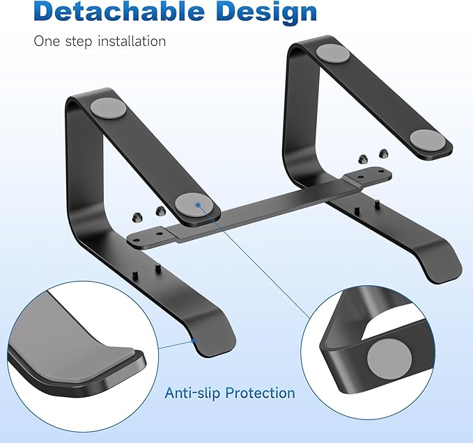 Soporte para laptop de aluminio suptek, ajustable, para 10-16 pulgadas miniatura 3