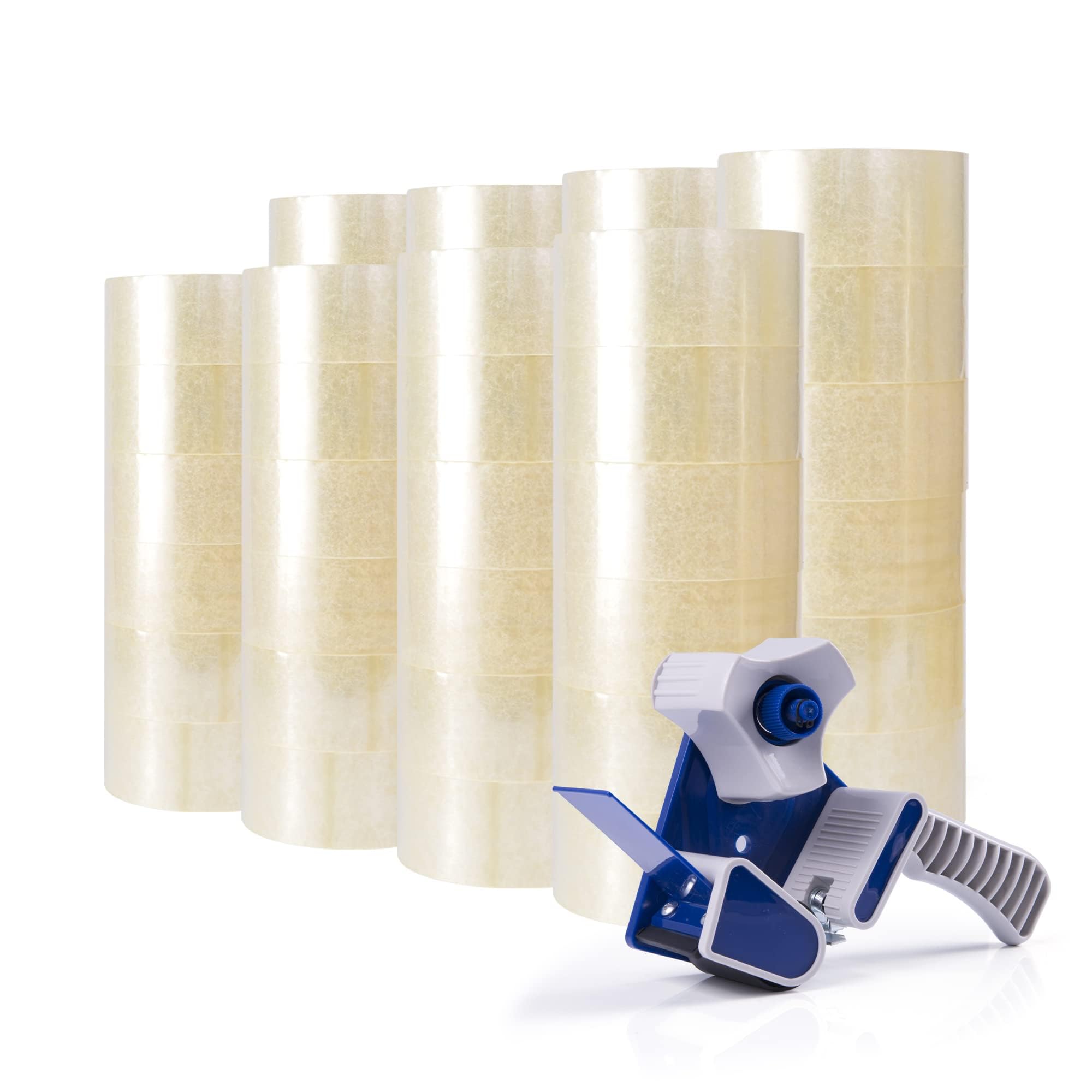 ADHES Cinta de embalaje transparente para mover caja de sellado de embalaje, cinta de envío Multipack (B166),48mm x 50m, 48 rollos