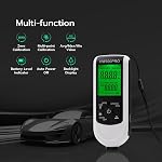 Mcbazel Paint Thickness Gauge Meter,1μm Precision Coating Detector for Automotive Paint&Metal Plating,Dual-Probe Auto-Sensing,0-2000μm Range,±3% Accuracy,Portable Car Paint Tester with Calibration