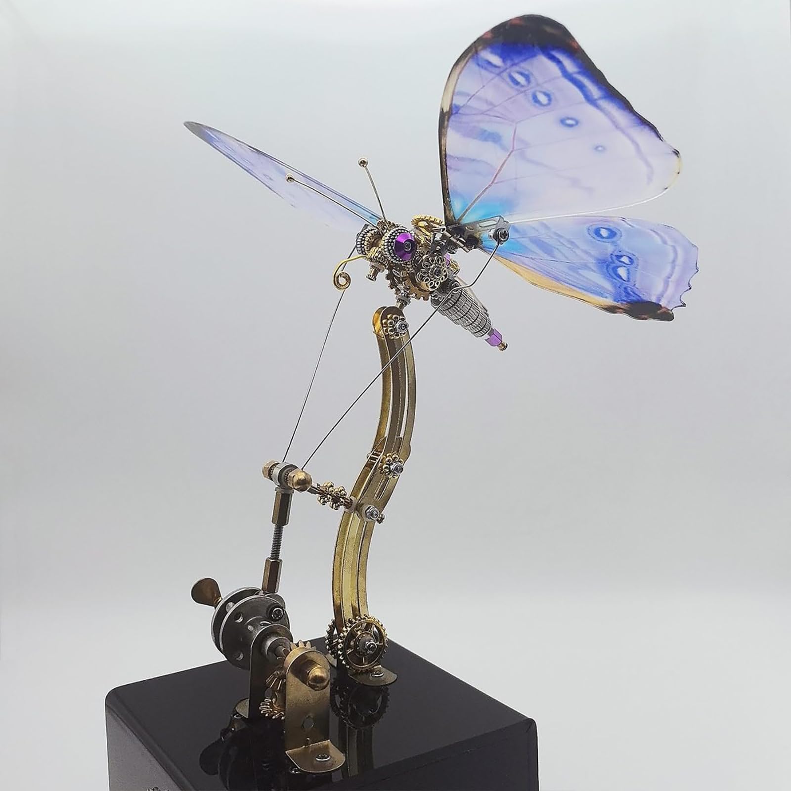 Genérico Rompecabezas 3D Metal Mariposa Dinámica, Kit de Modelo con Caja Música