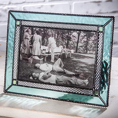 Turquoise Picture Frame 4X6 Photo Desk Table Top Winter Home Decor J Devlin Pic 419-46Hv #TOP4