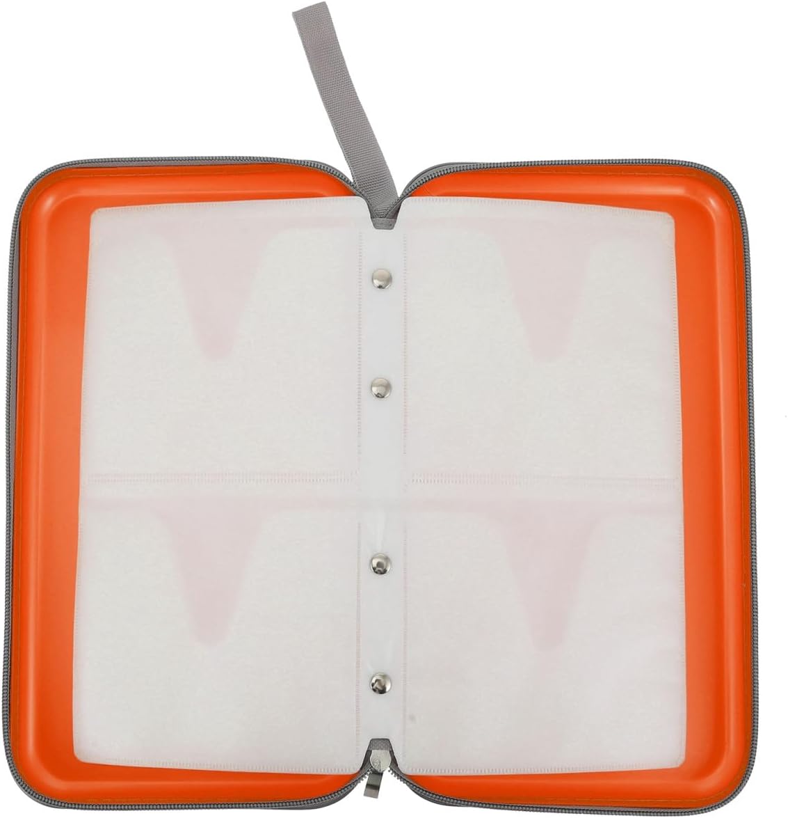 Portable CD Storage Case 80 Capacity Orange Plastic CD Bag Pouch Organizer for Car Home Travel Audio Disc Holder