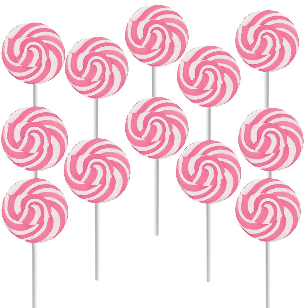 Fruidles Blue-Raspberry Swirl Lollipops 48-Pack Candy Sweets, Party Favors, 1.5" Inch Individually Wrapped Treat