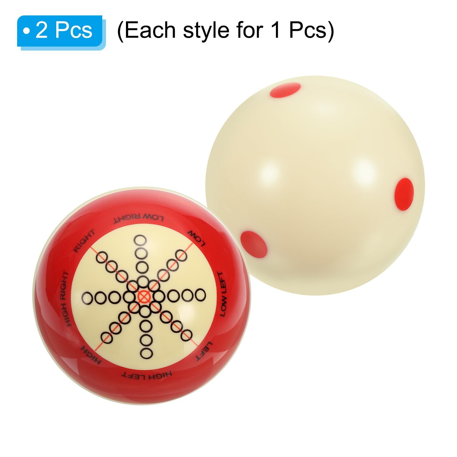 PATIKIL Billiard Practice Training Cue Ball 2-1/4" - Image 3