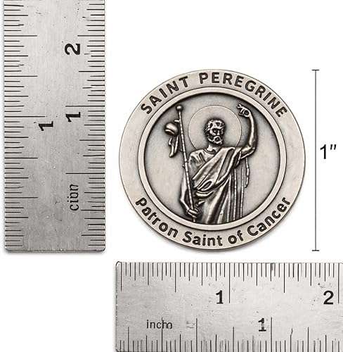 Miniatura 2 de Westmon Works Saint Peregrine Cancer Healing Saint Set con ficha de oración y tarjeta sagrada