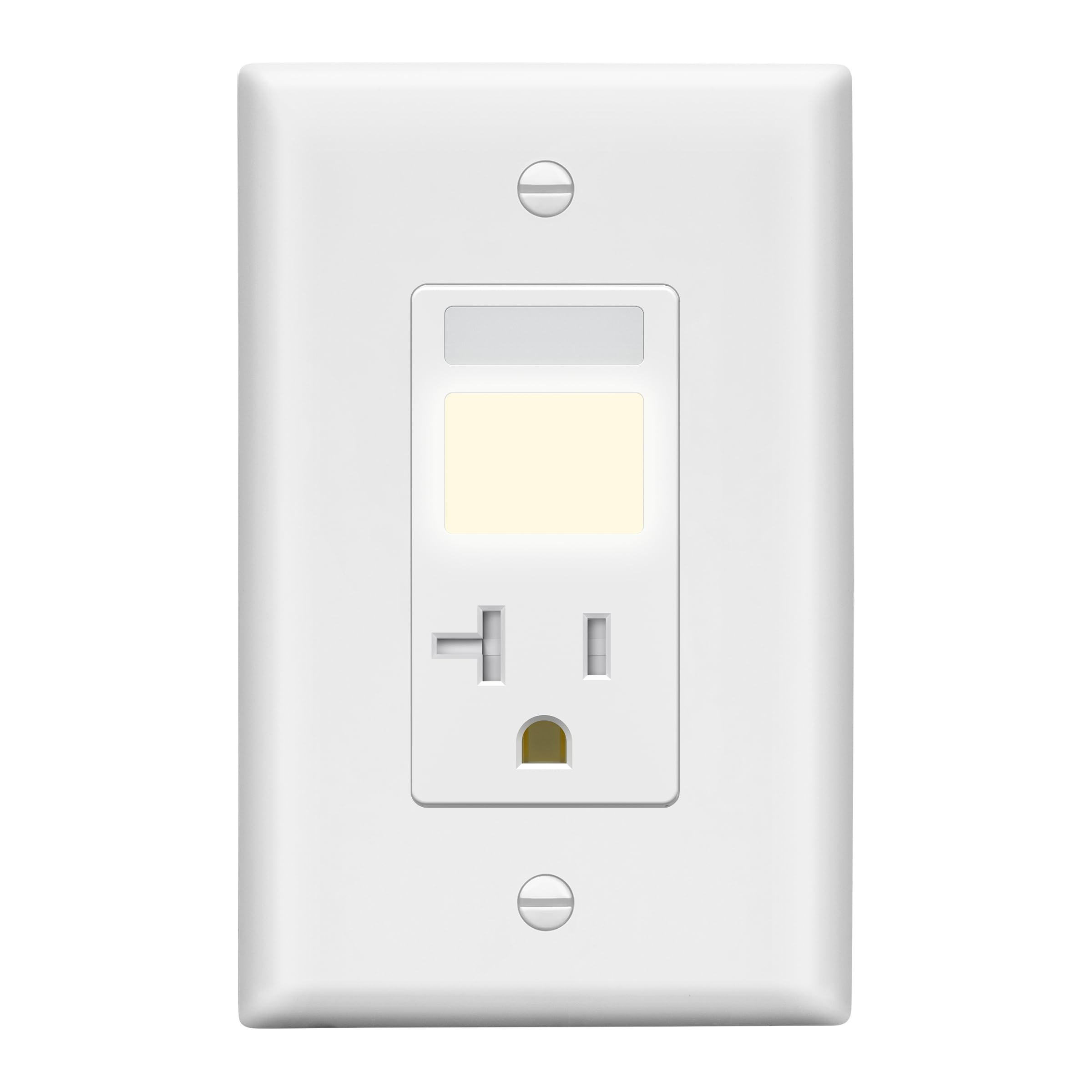 Prise de courant 20A inviolable avec veilleuse LED automatique et plaque - 8