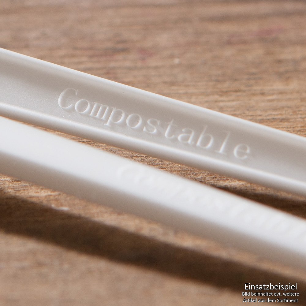 BIOZOYG 1000x Cucchiaini Espresso Posate Riutilizzabile Biologiche I Cucchiai Plastica Cucchiaini caffè 10,5 cm I Cucchiai in Bioplastica CPLA Posate Biodegradabili Compostabili I Cucchiaino Bianco