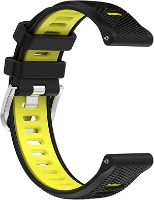 Muovrto Watch Band for Garmin Venu 2S/vivoactive 4S,18mm Replacement Band,QuickFit Soft Silicone Strap for Garmin Forerunner 255S/265S