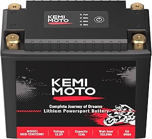 KEMIMOTO Lithium YTX20L-BS/YTX24HL-BS