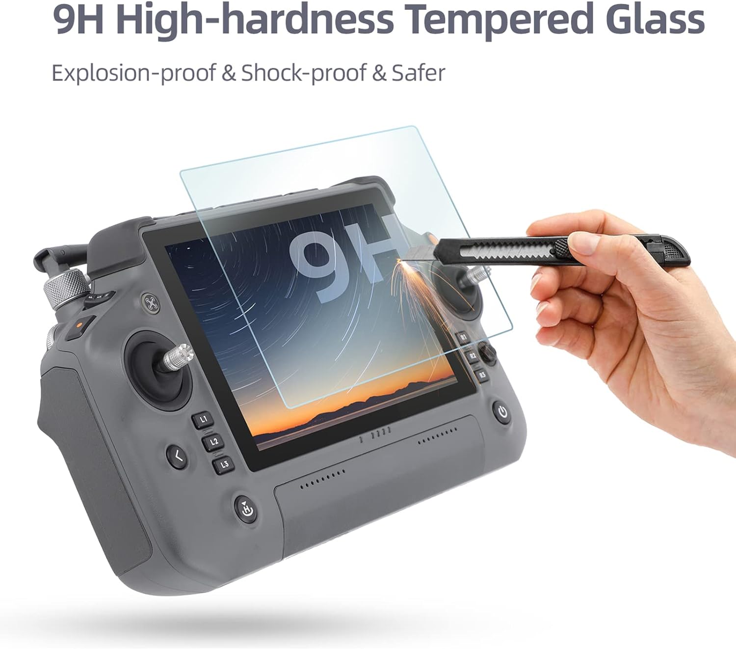 Screen Protector for DJI Matrice 4 RC Plus 2 Remote Controller Tempered Glass Film, Protective Films Compatible with DJI Matrice 4T 4E Drone Transmitter Accessories