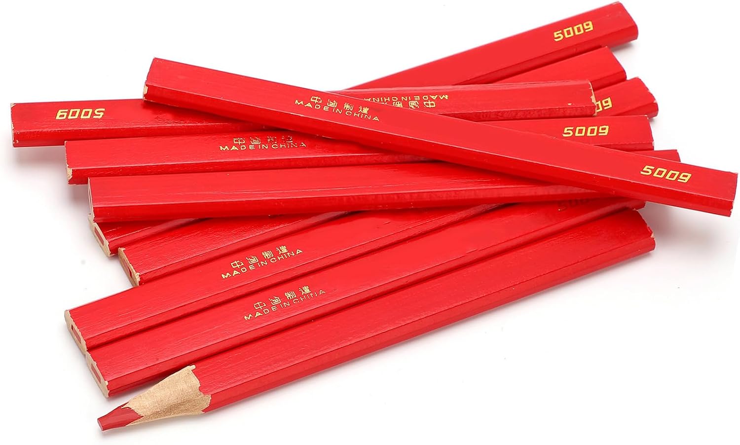 10PCS Carpenter Pencils, 170 mm Octagonal Construction Penci