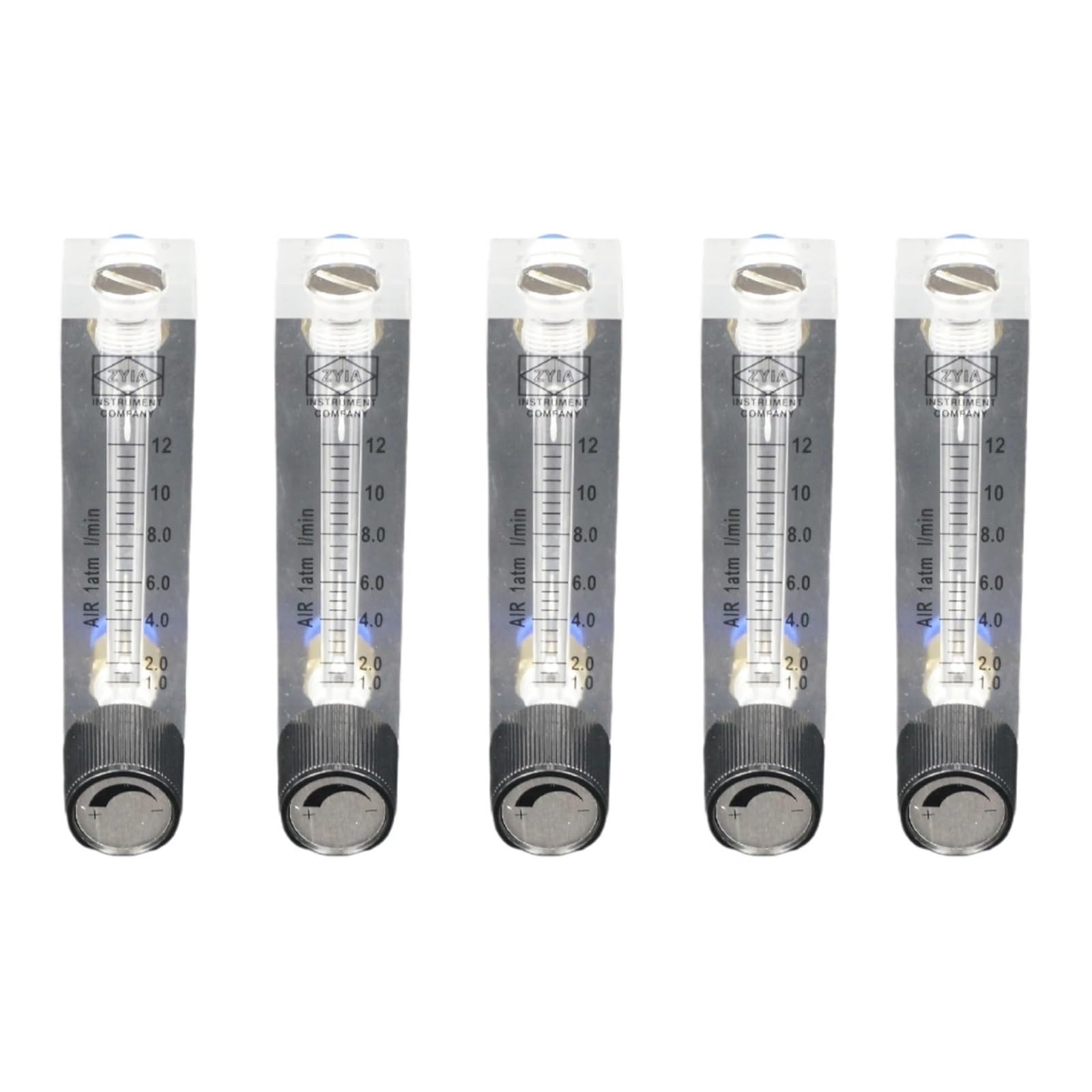 Medidor de Flujo rotámetro acrílico LZM-15ZT for Agua líquida, Gas, Montaje en Panel, Flotador, área Variable con válvula(0.05-0.5GPM)