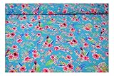 Fabrics-City BUNT @ HOCHELASTISCH LYCRA STOFF BADEANZUG BLUMEN/VOGEL STOFFE, 4166